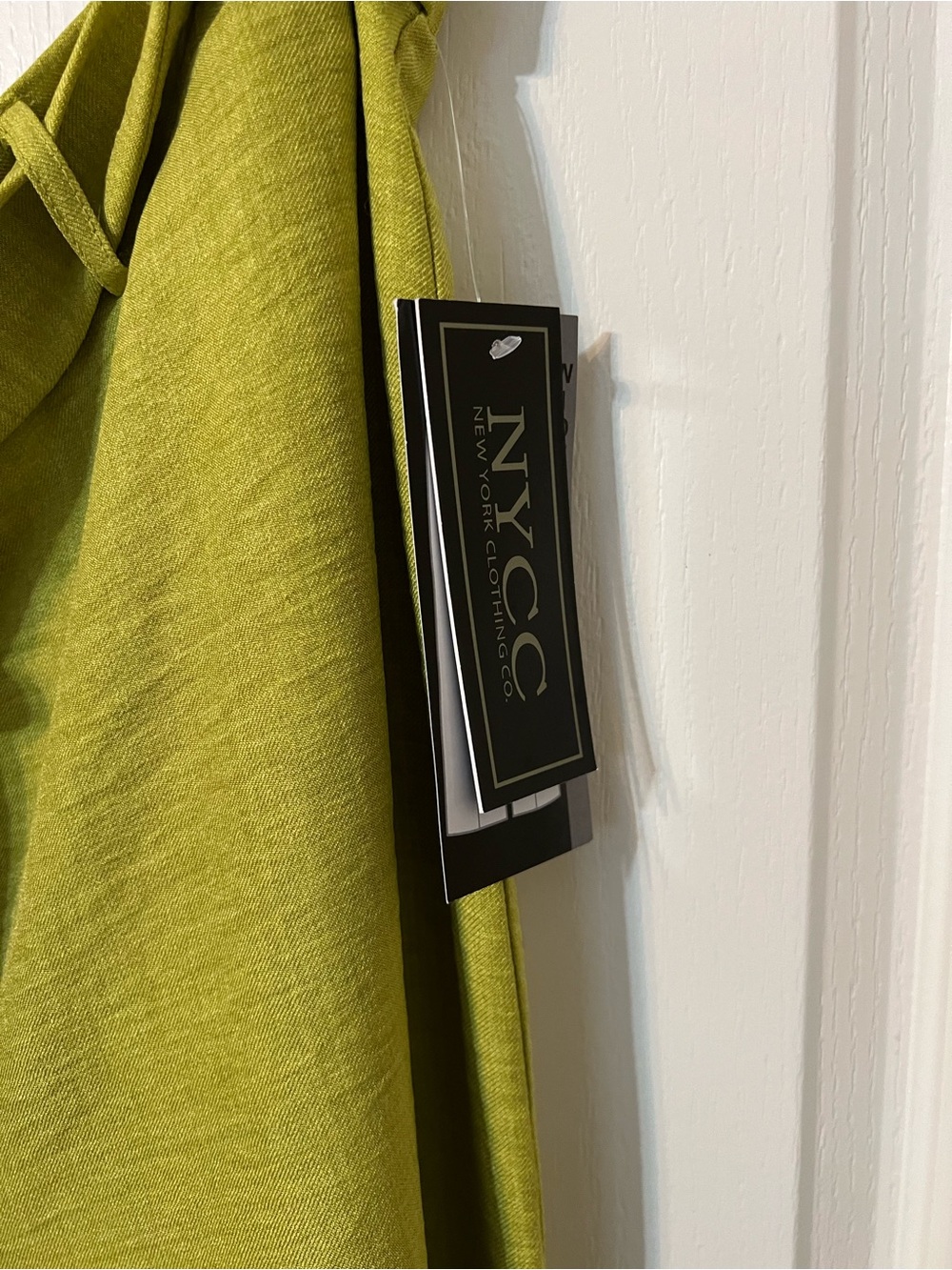 Wide-Leg Drawstring Pants in Lime Green - Picture 3 of 5
